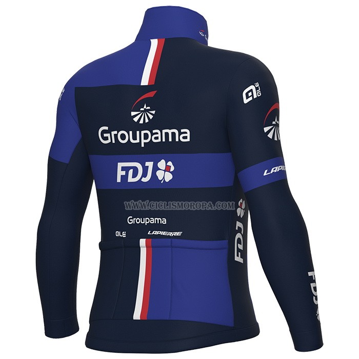 2023 Ropa Ciclismo Groupama-FDJ Profundo Azul Mangas Largas y Culotte Largo